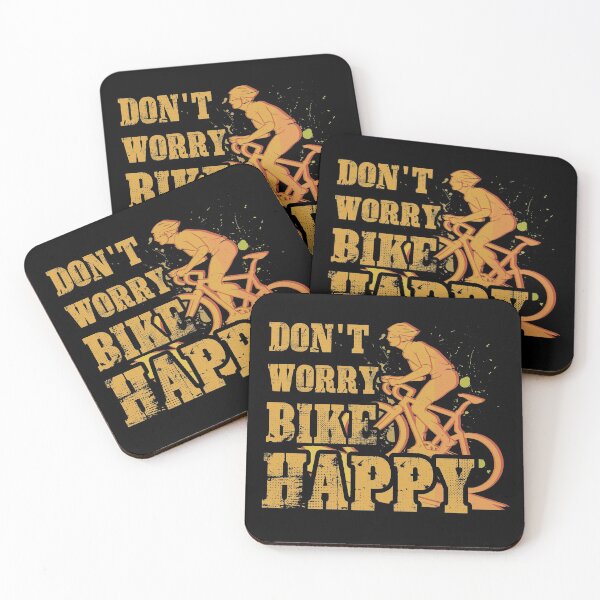 Item preview, Don't Worry Bike Happy designed and sold by AEGMEDIA.