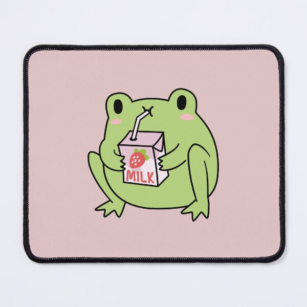 Item preview, Cute Strawberry Milk Frog designed and sold by ElectricFangs.