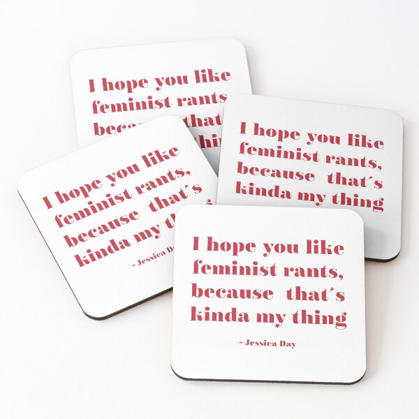 Item preview, New girl feminist rants red designed and sold by jennlang.