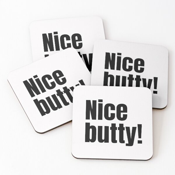 Item preview, Nice butty! Funny pun, play on words. Text only design. Black text designed and sold by JellyBeenzz.