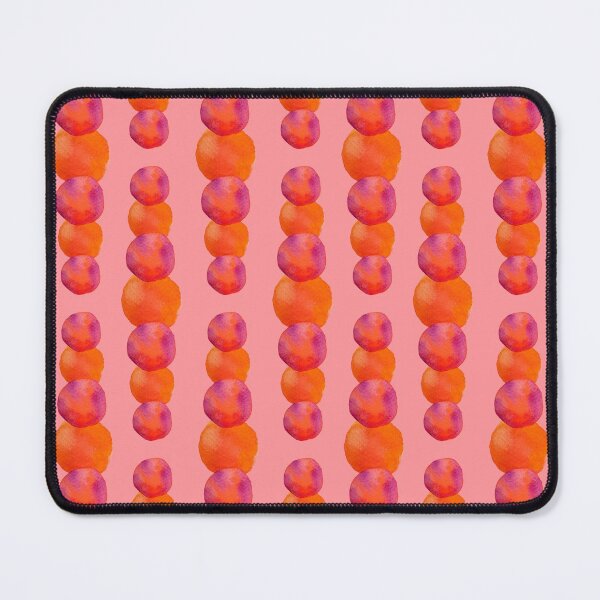 Item preview, Watercolour orange dot ornament pattern on pink designed and sold by yennyz.