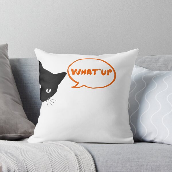 Item preview, What'up, Black cat designed and sold by Sultanolife.
