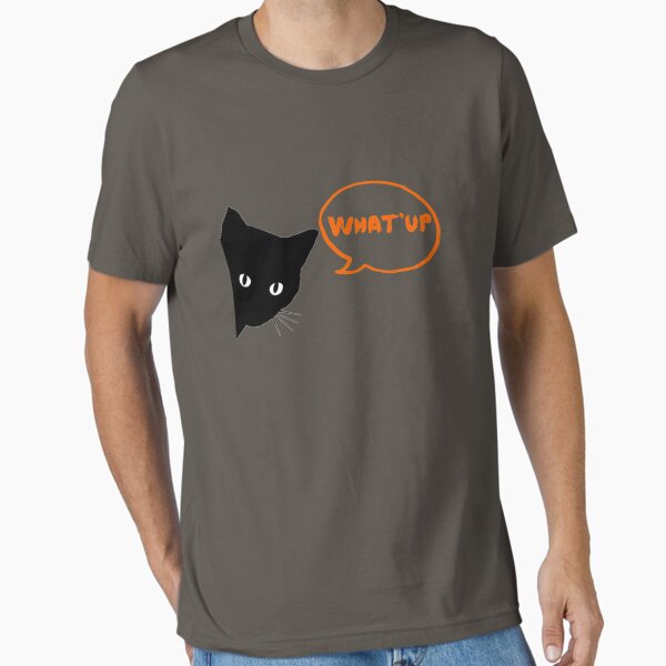 Item preview, What'up, Black cat designed and sold by Sultanolife.