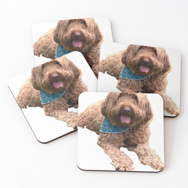 Item preview, Peanut, my beloved Goldendoodle, dogs lover stickers designed and sold by NathBros.