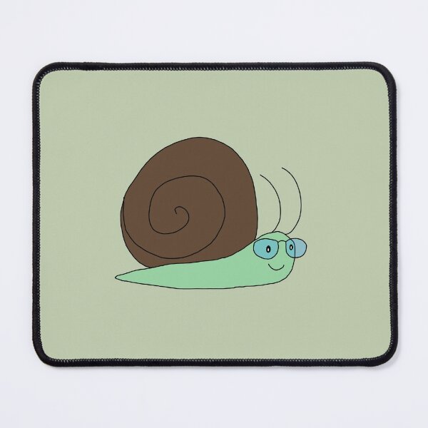 Item preview, Snail Wearing Glasses designed and sold by NonbinarySarah.