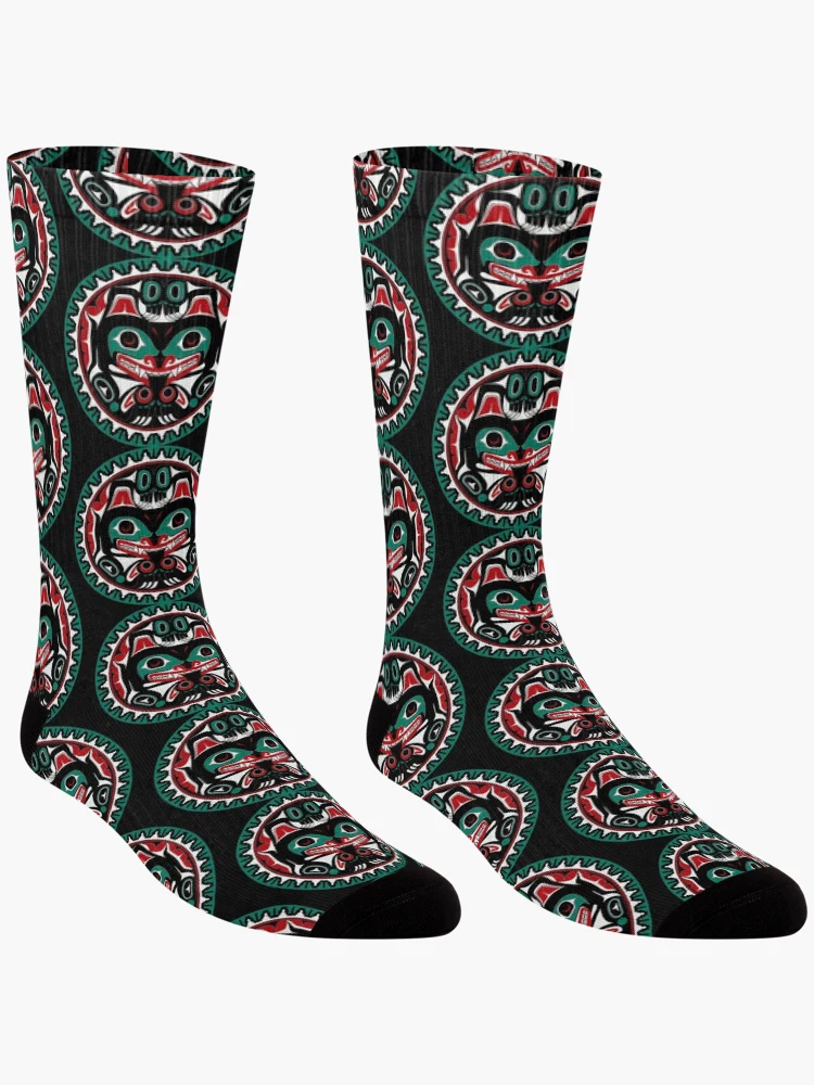 Thumbnail 3 of 5, Socks, Haida Tlingit Native designed and sold by Ranscreative.