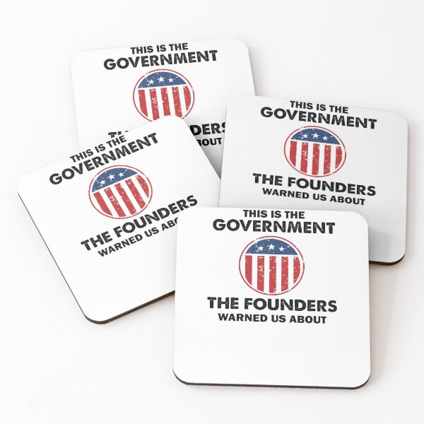 Item preview, This is The Government Our Founders Warned Us About - Funny 4th July USA Flag Patriotic Americans - Distressed Text Design designed and sold by Run to Creations.
