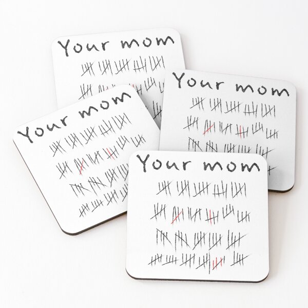 Item preview, Your mom with tick marks designed and sold by Jasmar0281.