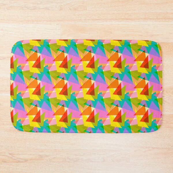 Item preview, Retro Colorful Triangles Pattern designed and sold by trajeado14.