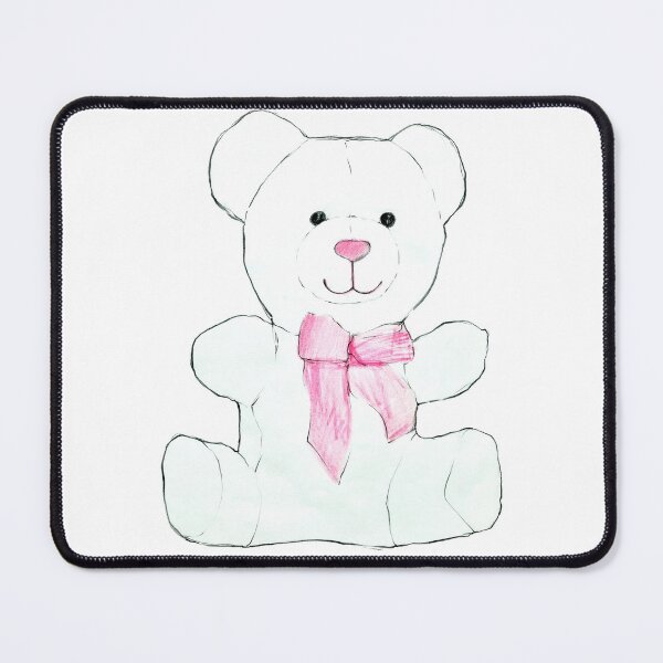 Item preview, Pink Bow White Bear designed and sold by Rebekah Walker.