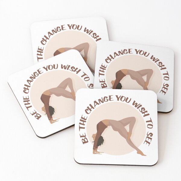Item preview, Be The Change You Wish To See - Yoga Pose Girl designed and sold by SoccaTamam.
