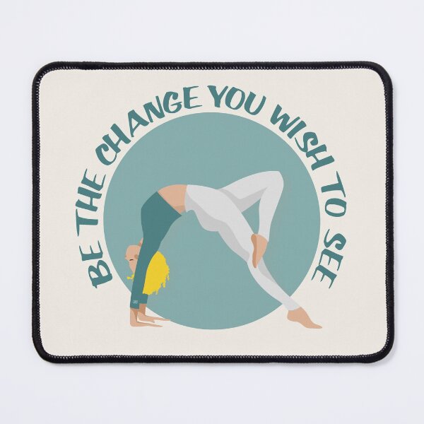 Item preview, Be The Change You Wish To See - Yoga Pose Blonde Girl designed and sold by SoccaTamam.