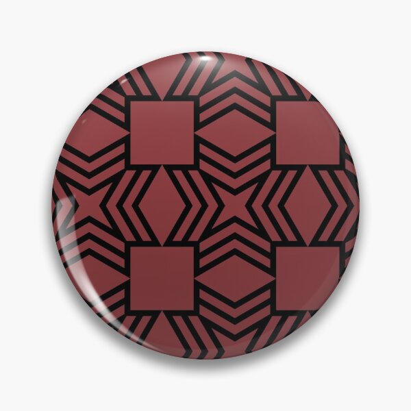 Item preview, Red and Black Star Square Shape Tile Pattern Pairs Sherwin Williams 2022 Popular Color Red Bay SW 6321 designed and sold by ColorOfTheYears.