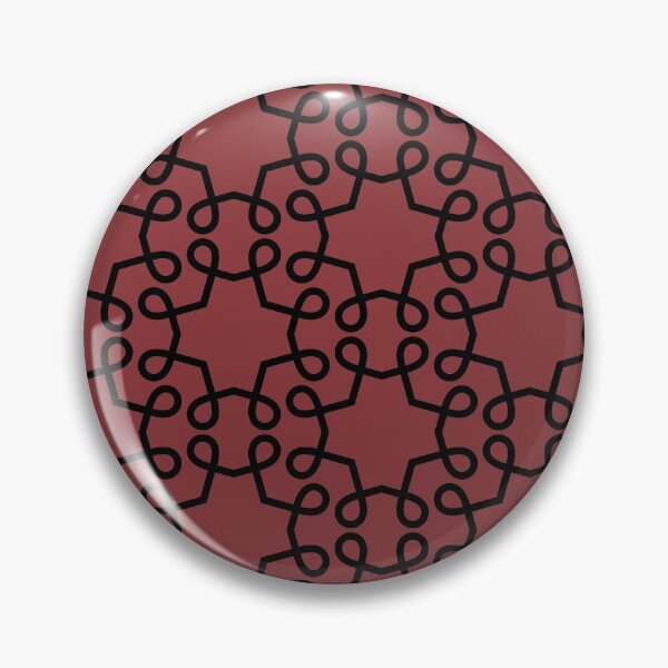 Item preview, Red and Black Swirl Shape Tile Pattern Pairs Sherwin Williams 2022 Popular Color Red Bay SW 6321 designed and sold by ColorOfTheYears.