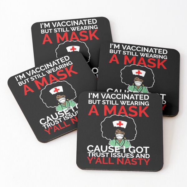 Item preview, I'm Vaccinated But Still Wearing My Mask Cause I Got Trust T-Shirt designed and sold by Concerned Citizen.