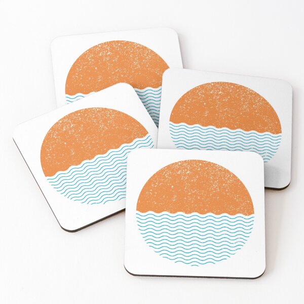 Item preview, Graphic Sun Sea Circle (Colour on White) designed and sold by STUDIO-72.