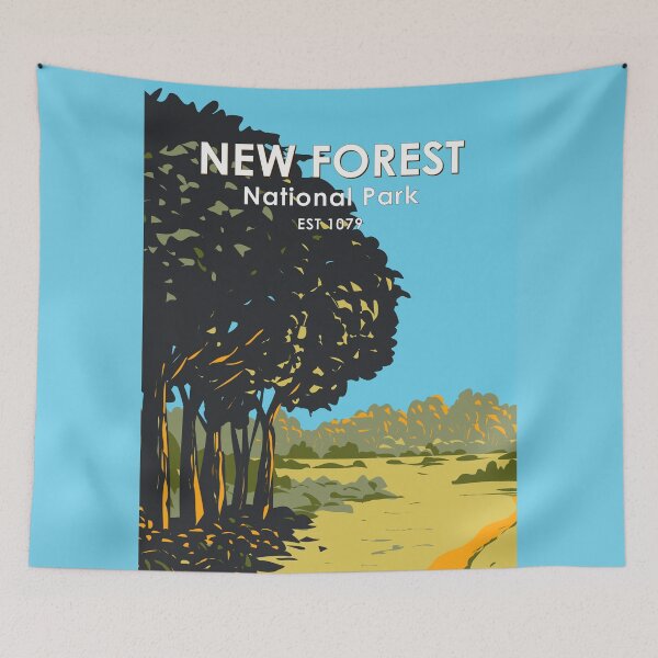 Item preview, New Forest National Park England Vintage designed and sold by KrisSidDesigns.