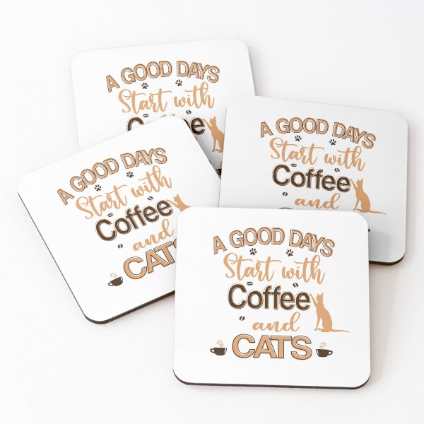 Item preview, A GOOD DAYS Start with My Cup Coffee and My Cats 2022 designed and sold by lady-fiona.