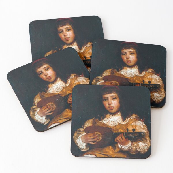 Item preview, Page boy with mandolin - Gaetano Previati designed and sold by guitarist-world.