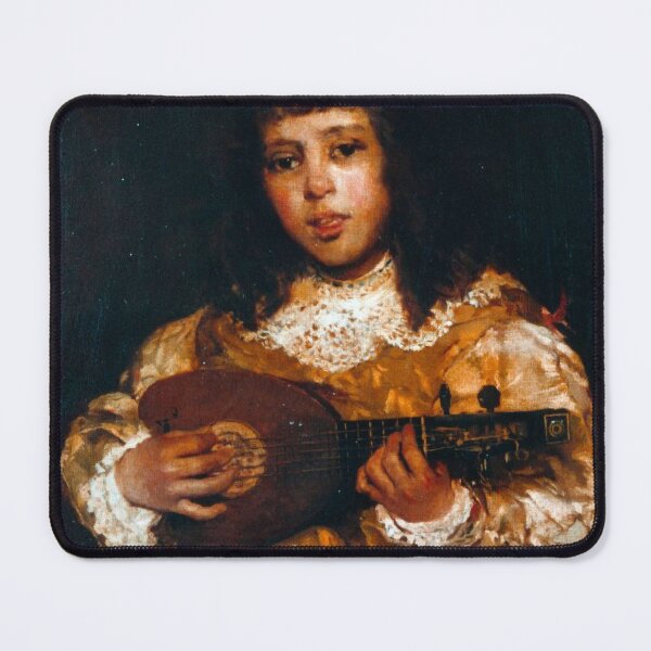 Item preview, Page boy with mandolin - Gaetano Previati designed and sold by guitarist-world.