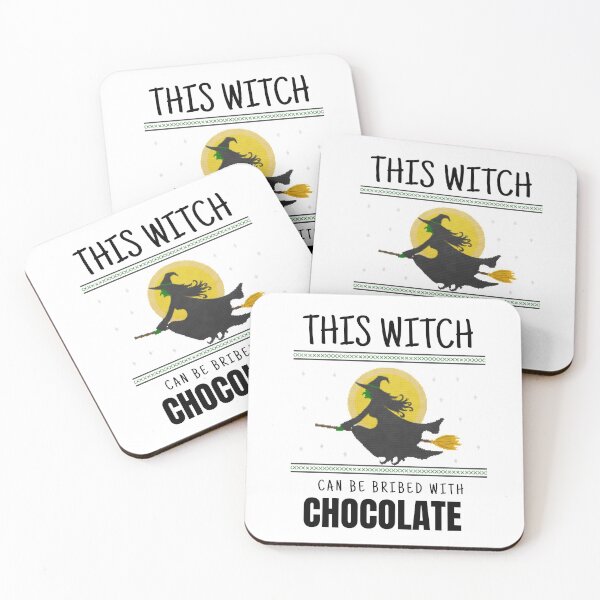 Item preview, This witch can be bribed with chocolate. designed and sold by DesignedBySnip.