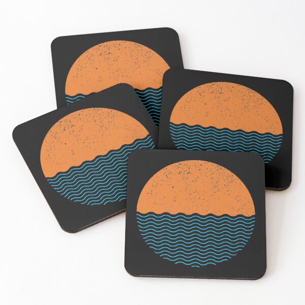 Item preview, Graphic Sun Sea Circle (Colour on Black) designed and sold by STUDIO-72.