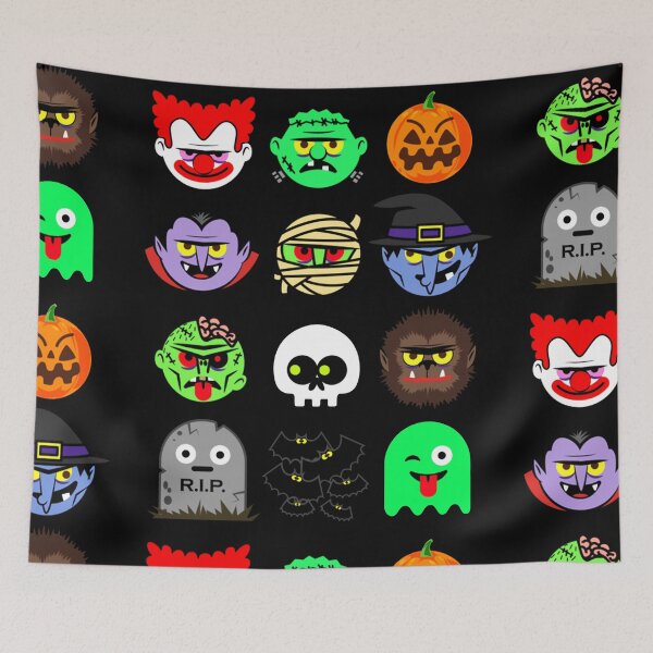 Item preview, MONSTER FACES Halloween Emoji designed and sold by Laneingrams.