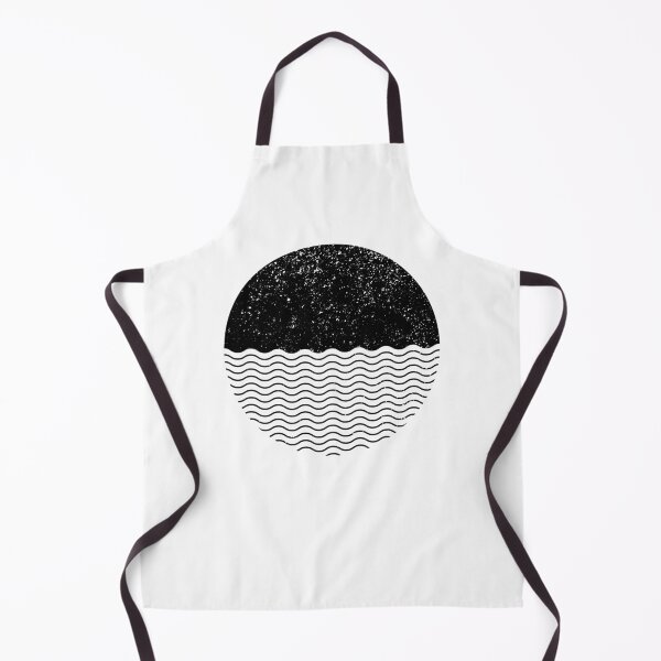 Item preview, Graphic Sun Sea Circle (Black on White) designed and sold by STUDIO-72.