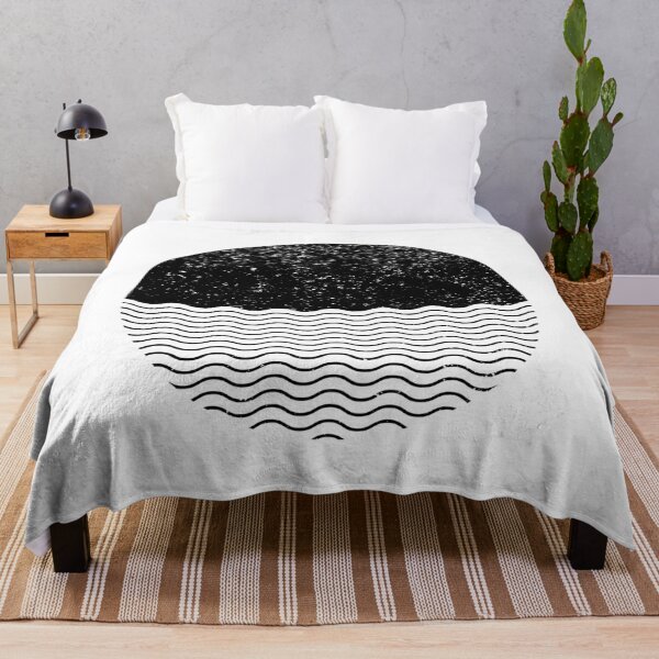 Item preview, Graphic Sun Sea Circle (Black on White) designed and sold by STUDIO-72.