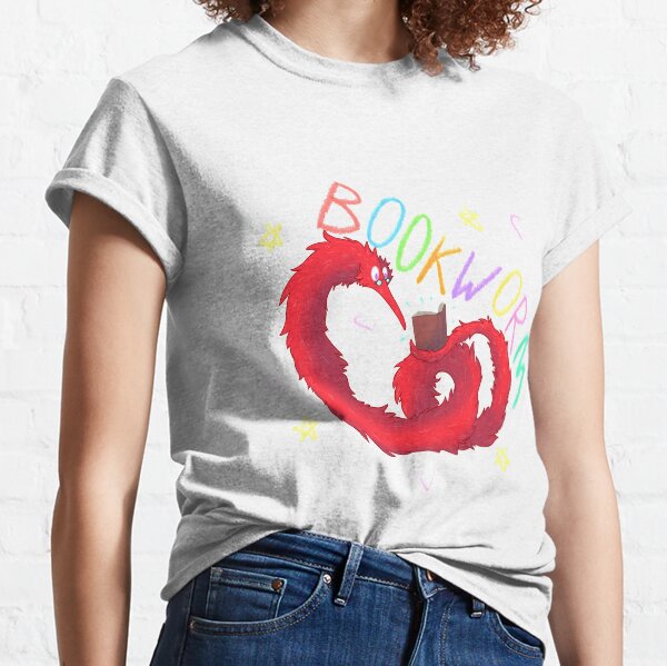 Worm On A String Bookworm Red 2 Classic T-Shirt