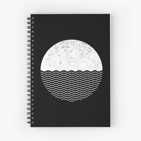 Item preview, Graphic Sun Sea Circle (White on Black) designed and sold by STUDIO-72.