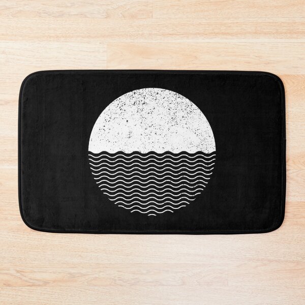 Item preview, Graphic Sun Sea Circle (White on Black) designed and sold by STUDIO-72.