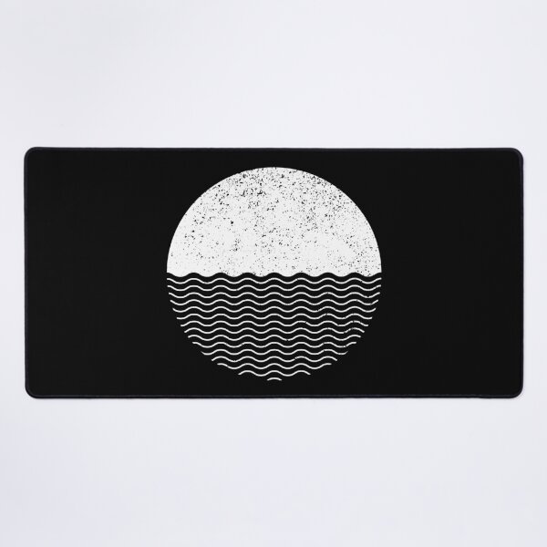 Item preview, Graphic Sun Sea Circle (White on Black) designed and sold by STUDIO-72.