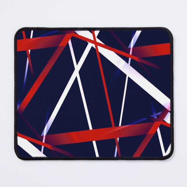 Item preview, Seamless Red and White Strips Pattern Blue Background designed and sold by taiche.