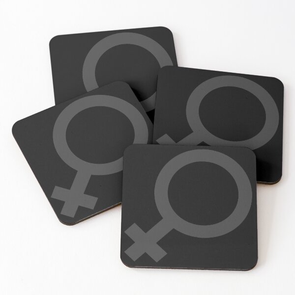 Item preview, Female Gender Symbol - Dark Grey Diagonal designed and sold by ArtfulMooDesign.