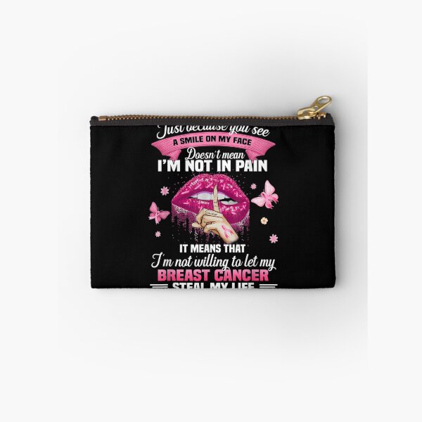 Item preview,  Just Because You See Smile My Face Breast Cancer Lip designed and sold by rubysheila.