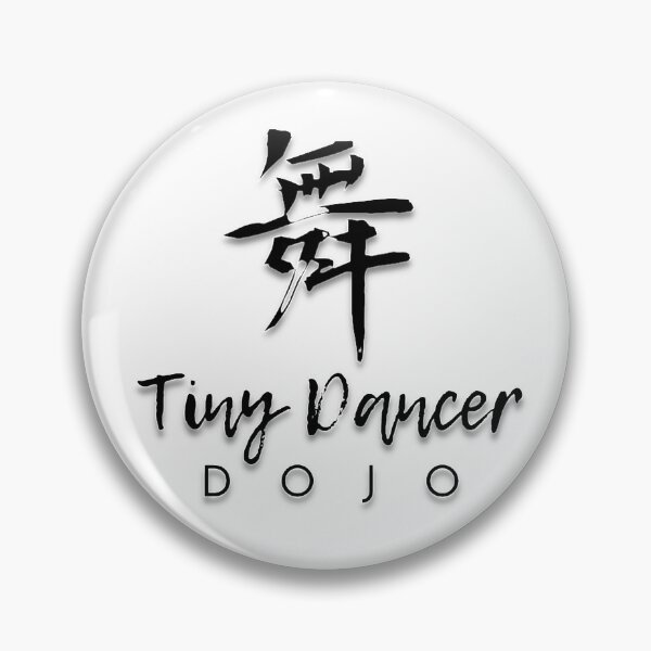 Item preview, A Thousand Butterflies: Tiny Dancer Dojo (karate studio) (black text with shadow) designed and sold by Ree Winters.