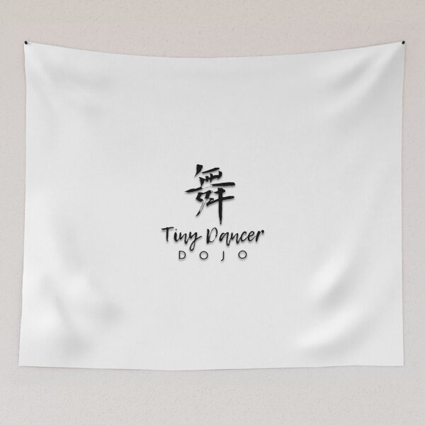 Item preview, A Thousand Butterflies: Tiny Dancer Dojo (karate studio) (black text with shadow) designed and sold by Ree Winters.