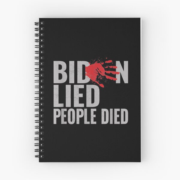 Item preview,  Biden Lied People Died Bloody Handprint designed and sold by rubysheila.