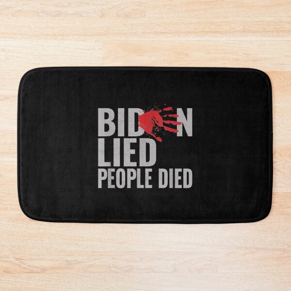 Item preview,  Biden Lied People Died Bloody Handprint designed and sold by rubysheila.