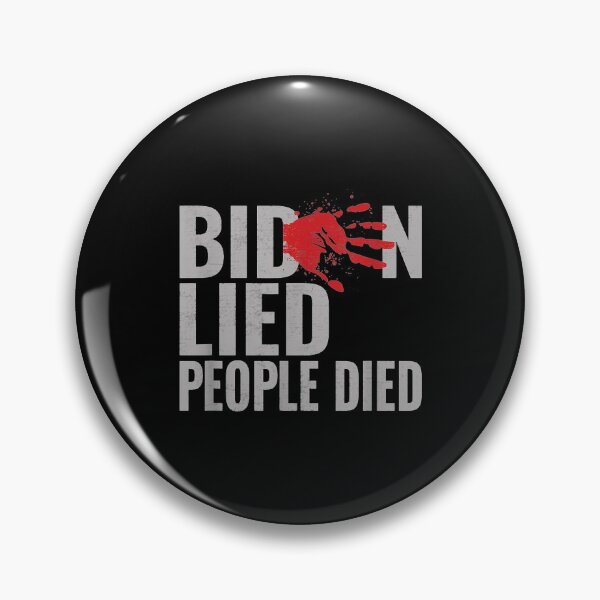 Item preview,  Biden Lied People Died Bloody Handprint designed and sold by rubysheila.