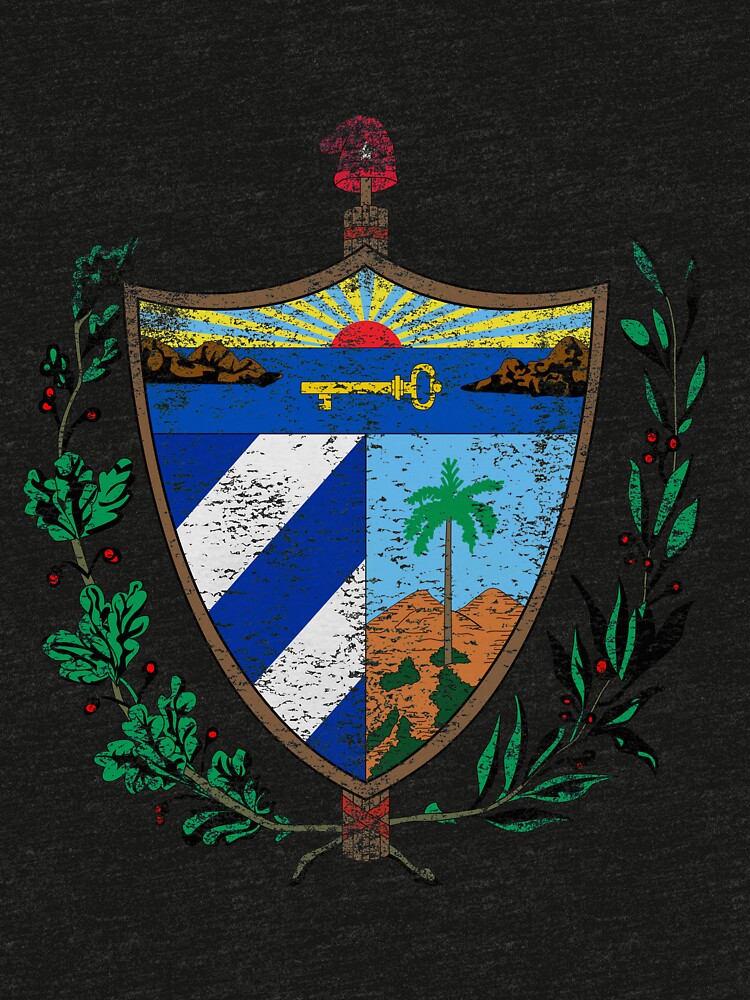 "Cuban Coat of Arms Cuba Symbol " Tshirt by ozziwar Redbubble
