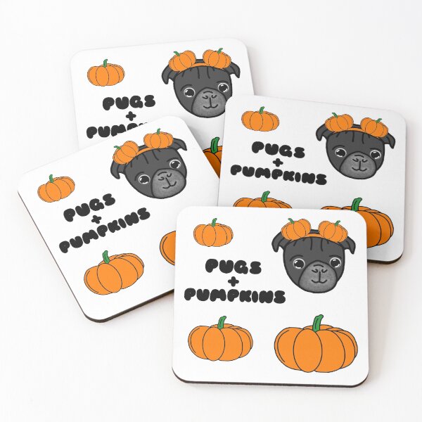 Item preview, Pugs & Pumpkins designed and sold by LeasPugGrumble.
