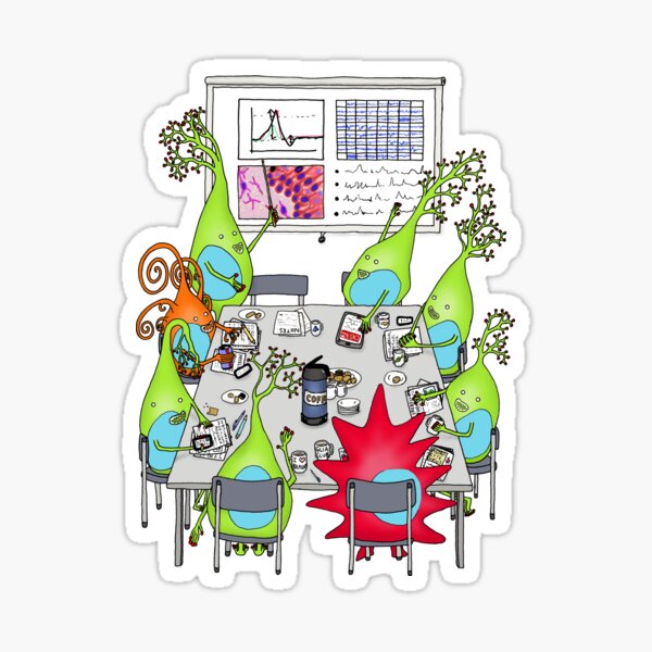 Item preview, Brain Cell Lab Meeting designed and sold by Cartoon Neuron by Immy Smith.