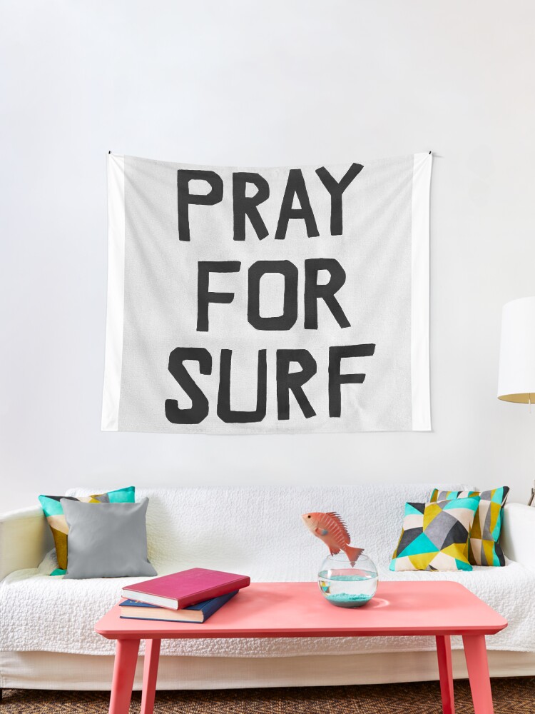 pray for surf wall hanging