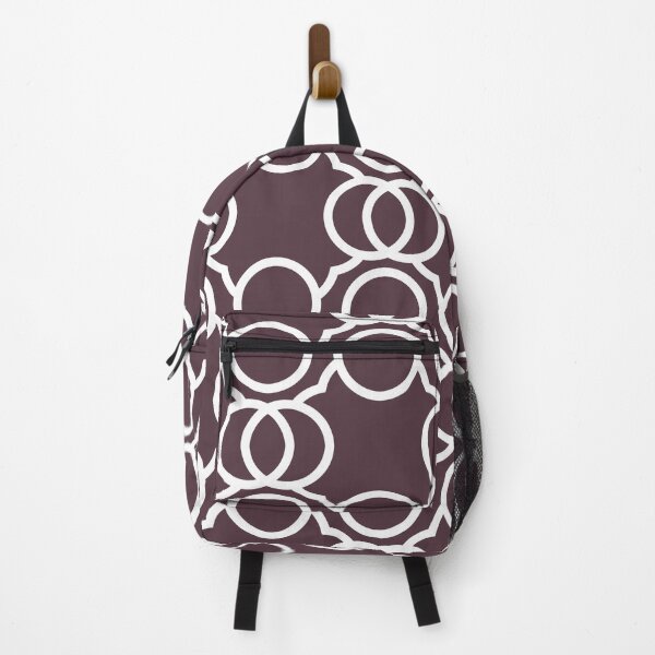 Artikelvorschau, Dark Purple and White Geometric Circle Pattern Pairs Sherwin Williams 2022 Popular Color Blackberry SW 7577 entworfen und verkauft von ColorOfTheYears.