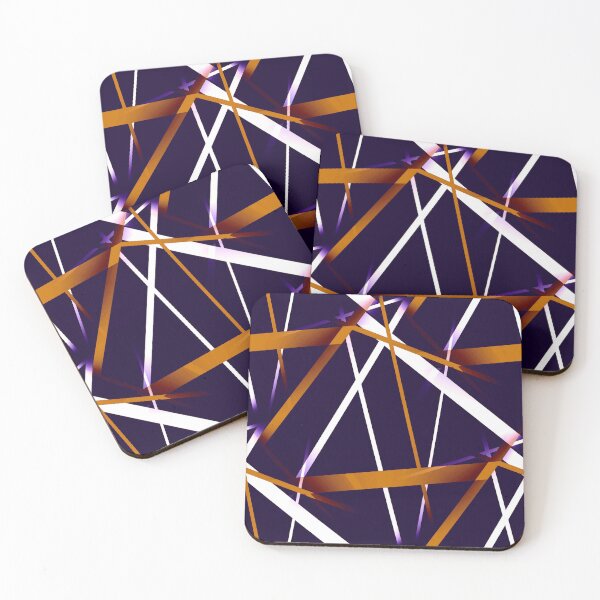 Item preview, Seamless Orange Brown and White Strips Pattern Blue Background designed and sold by taiche.