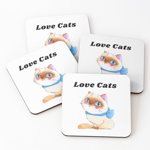 Item preview, Love cat designed and sold by sakwarinart.