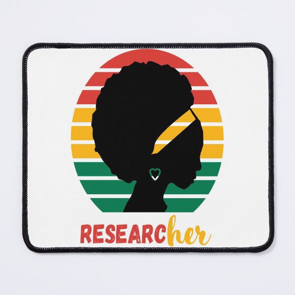 Item preview, RESEARCher FEMALE SCIENTIST SILHOUTTE BLACK HISTORY MEDICAL LABORATORY SCIENTIST designed and sold by Hippiesole.