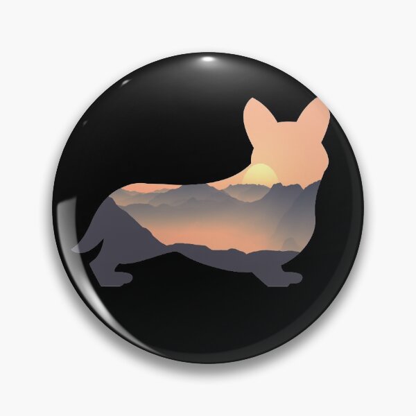 Item preview, Pembroke Welsh Corgi Dog Silhouette Sun Mountain Gift designed and sold by alaechamlal.